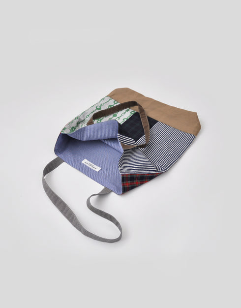 パッチワークシャツトート